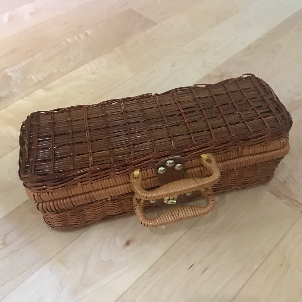 Wicker wine bottle basket - Picture 8 of 8